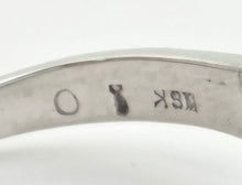 Load image into Gallery viewer, 2301 Vintage: 18ct Cabochon White Opal Natural Diamonds Cocktail Ring