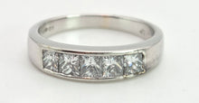 Load image into Gallery viewer, 1932 18ct White Gold Natural Diamonds (0.8ct) Channel Set Ring