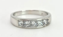 Load image into Gallery viewer, 1932 18ct White Gold Natural Diamonds (0.8ct) Channel Set Ring