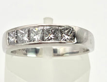 Load image into Gallery viewer, 1932 18ct White Gold Natural Diamonds (0.8ct) Channel Set Ring