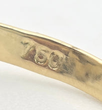 Load image into Gallery viewer, 2340 Vintage: 18ct Gold Cabochon White Opal (1ct) Natural Diamonds (1ct) Cluster Ring