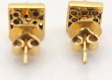 Load image into Gallery viewer, 2377 18ct Gold 18 Natural Diamonds (0.45ct) Geometric Set Earrings