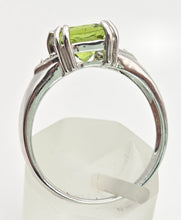 Load image into Gallery viewer, 2124 Vintage: 9ct Gold Cushion Cut Peridot Green Garnets Dress Ring