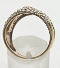 Load image into Gallery viewer, 2135 Vintage: 9ct Gold 90 Natural Diamonds Statement Cluster Ring