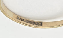 Load image into Gallery viewer, Vintage: 9ct Gold Blue Sapphires Opals Dress/Stacker Ring