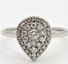 Load image into Gallery viewer, 6418 Vintage: 18ct White Gold 32 Natural Diamonds (0.5ct) Ring