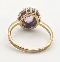 Load image into Gallery viewer, 2488 Vintage & Rare  Purple Zircon 16 Natural Sparkling Diamonds Ring