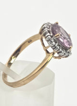 Load image into Gallery viewer, 2488 Vintage & Rare  Purple Zircon 16 Natural Sparkling Diamonds Ring