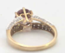 Load image into Gallery viewer, 2484 Vintage: 9ct Gold Round Cut Pink Morganite 40 Natural Sparkling Diamomds