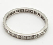 Load image into Gallery viewer, 2325 Vintage: Platinum 22 Sparkling Natural Round Full Cut Diamonds Eternity Ring
