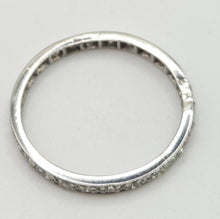 Load image into Gallery viewer, 2325 Vintage: Platinum 22 Sparkling Natural Round Full Cut Diamonds Eternity Ring