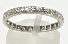 Load image into Gallery viewer, 2325 Vintage: Platinum 22 Sparkling Natural Round Full Cut Diamonds Eternity Ring