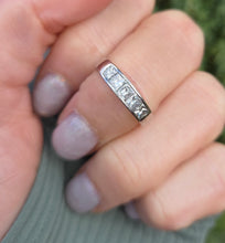 Load image into Gallery viewer, 1932 18ct White Gold Natural Diamonds (0.8ct) Channel Set Ring