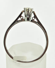 Load image into Gallery viewer, 2416: Vintage 9ct White Gold Round Full Cut Diamond Solitaire