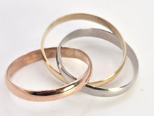 Load image into Gallery viewer, 2516: Millennium 9ct Gold Rose, White & Yellow Gold Russian Wedding Band