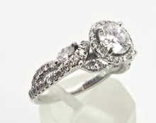 Load image into Gallery viewer, 2418: Platinum Exceptional 1ct Central Diamond (GIA CERT) Ring - D Colour- The finest