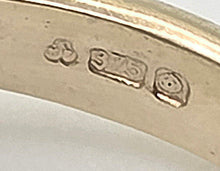 Load image into Gallery viewer, 0612: Vintage 9ct Gold Pear Cut Purple Padparadscha Sapphire (1.09ct) Solitaire Ring