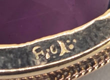 Load image into Gallery viewer, 2334 Vintage Heavy 9ct Amethyst Oval Pendanmt