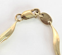 Load image into Gallery viewer, 2382: Vintage: 9ct Gold Blue Sapphires Natural Diamonds Link Bracelet (18cm)