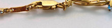 Load image into Gallery viewer, 2383: Vintage: 9ct Gold Swiss Blue Topaz Open Link Bracelet (18cm)
