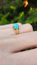 Load image into Gallery viewer, 6192 Antique: 18ct  Gold Turquoises Rose Cut Diamonds - From 1911