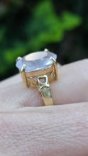 Load image into Gallery viewer, 6250 Vintage: 9ct Gold Large Pink Quartz Cocktail Ring
