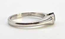 Load image into Gallery viewer, 6411: Vintage: Platinum Green Garnet Tsavorite Solitaire Ring