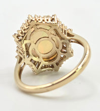 Load image into Gallery viewer, 1964: Vintage: 14ct Gold Welo Opal (3.93ct) Diamonds (1.28ct) Ring