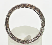 Load image into Gallery viewer, 2569: Vintage & Rare 9ct White Gold Rubies Spinels Full Eternity Ring- From 1963