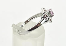 Load image into Gallery viewer, 6428- Vintage 9ct White Gold Pink Sapphire 10 Natural Sparkling Diamonds Dress Ring