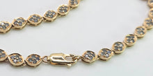 Load image into Gallery viewer, 0623: Vintage 9ct Gold Blue & Green Topaz Link Bracelet