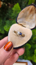 Load image into Gallery viewer, 6286 9ct Gold Sapphire Diamond (0.18ct)"Duo Toi et Moi" Ring- From 1993
