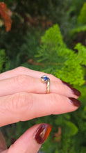 Load image into Gallery viewer, 6286 9ct Gold Sapphire Diamond (0.18ct)"Duo Toi et Moi" Ring- From 1993