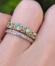 Load image into Gallery viewer, 2325 Vintage: Platinum 22 Sparkling Natural Round Full Cut Diamonds Eternity Ring