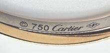 Load image into Gallery viewer, 2692: Vintage 18ct TRI Gold Yellow, Rose & White Gold Cartier Large Hooped Earrings- Pristine