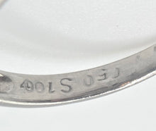 Load image into Gallery viewer, 2686: Vintage Platinum French Blue Sapphire 34 Diamonds Bypass Ring