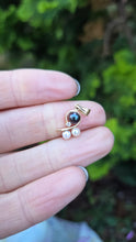 Load image into Gallery viewer, 0143- Vintage 14ct Gold Tahitian Pearls Diamonds Pendant
