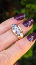 Load image into Gallery viewer, 6312 Vintage; 14ct Gold 13 Tanzanite 14 Diamonds Cocktail Ring- very fine example