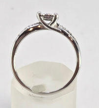 Load image into Gallery viewer, 0602: Vintage: 9ct White Gold 19 Natural Sparkling Diamonds Dress Ring