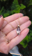 Load image into Gallery viewer, 2581: Vintage: 9ct Gold Marquise Cut Smokey Quartz Pendant & Necklace