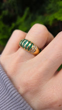 Load image into Gallery viewer, 6304 Vintage: 18ct Gold Art Deco Style Cocktail Ring- exquisite statement