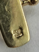 Load image into Gallery viewer, 2744: Vintage & Rare 9ct Gold Caribbean Topaz Diamonds Bracelet (18cm)