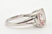 Load image into Gallery viewer, 2710: 9ct White Gold Pink Morganite Ring