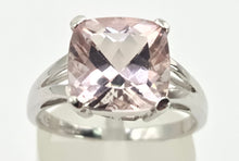 Load image into Gallery viewer, 2710: 9ct White Gold Pink Morganite Ring