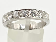 Load image into Gallery viewer, 2584: Vintage 18ct White Gold 7 x (0.25ct) Natural Diamonds Ring - 1.75ct Total- From 1974