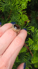 Load image into Gallery viewer, 2387- Vintage 9ct Gold large Smokey Quartz Cocktail Ring- From 1976