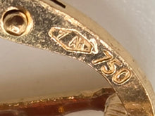 Cargar imagen en el visor de la galería, 2092: 18ct Gold Emerald Cut Almandine Garnet Stud Earrings