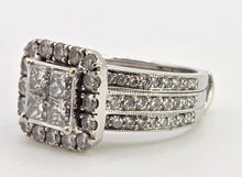 Load image into Gallery viewer, 2776 Vintage: 14ct White Gold 72 Natural Sparkling Diamonds (2.52ct) Statement Ring- Extraordinary -