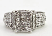 Load image into Gallery viewer, 2804: Vintage 18ct Gold 74 Natural Diamonds (1.5ct() Signet Ring- Exquisite, Extraordinary