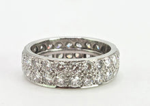 Load image into Gallery viewer, 2805- Platinum Natural Full Round Cut Diamonds (3ct) Full Eternity Ring- Quite Amazing